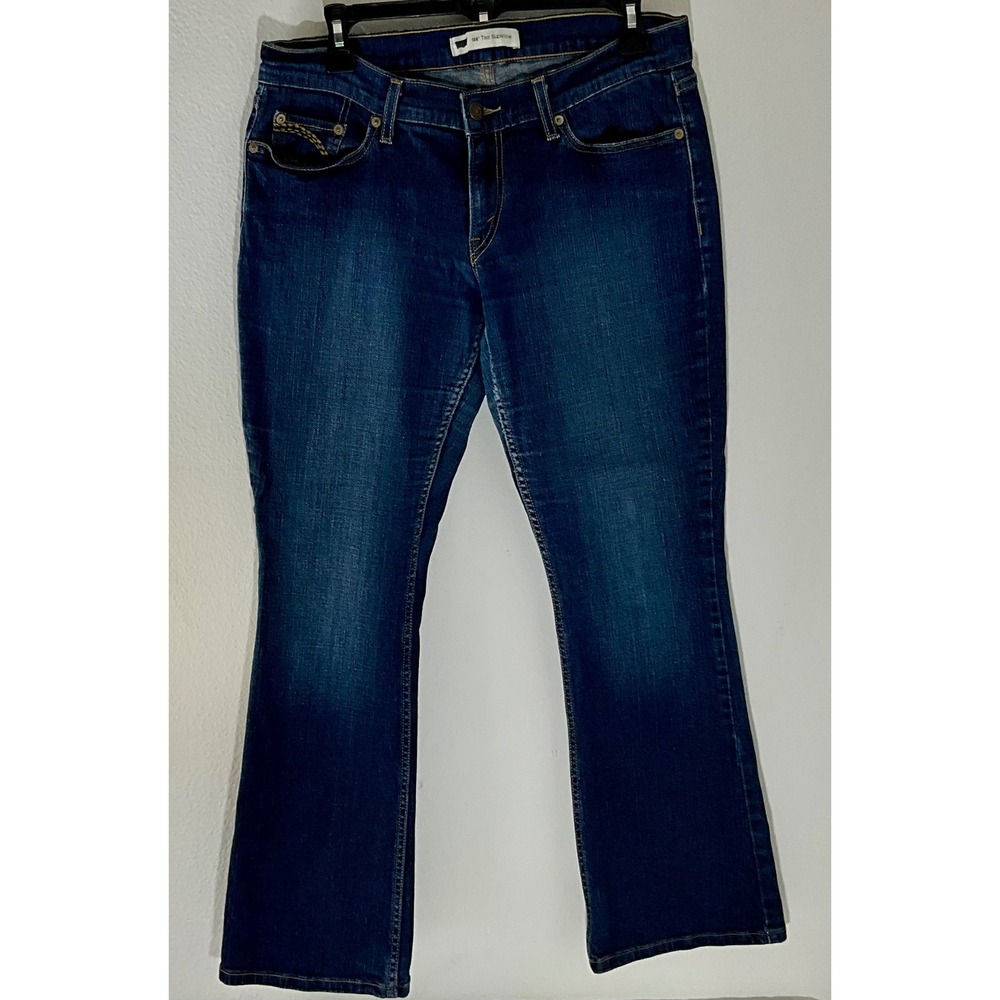 Levi's 524 Too Superlow‎ Women's Bootcut Jeans Dark Wash Denim
